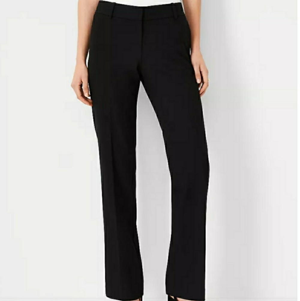 Ann Taylor The Straight Pant Black Dress Pants